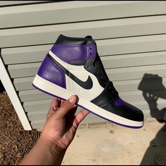 Court purple Jordan 1 - Picture 2 of 5